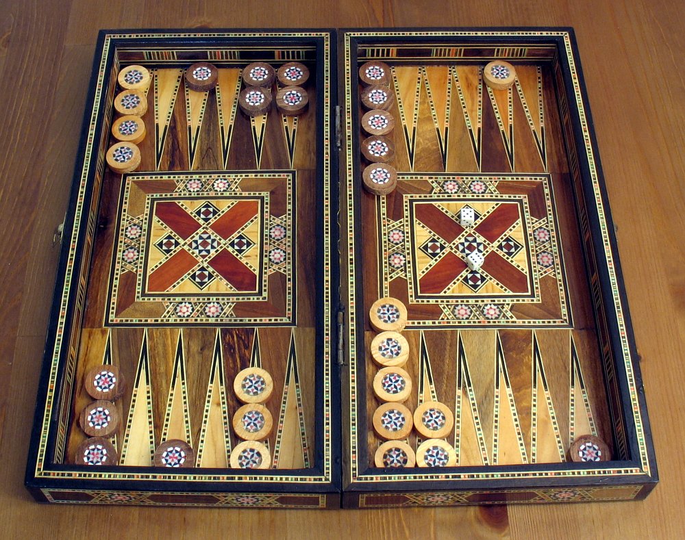 Backgammon Aufstellung Bild