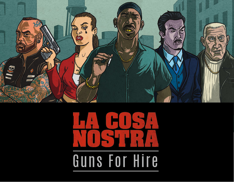 La Cosa Nostra Guns for Hire Hard Boiled Games Kennerspiel Kartenspiel Deutsch